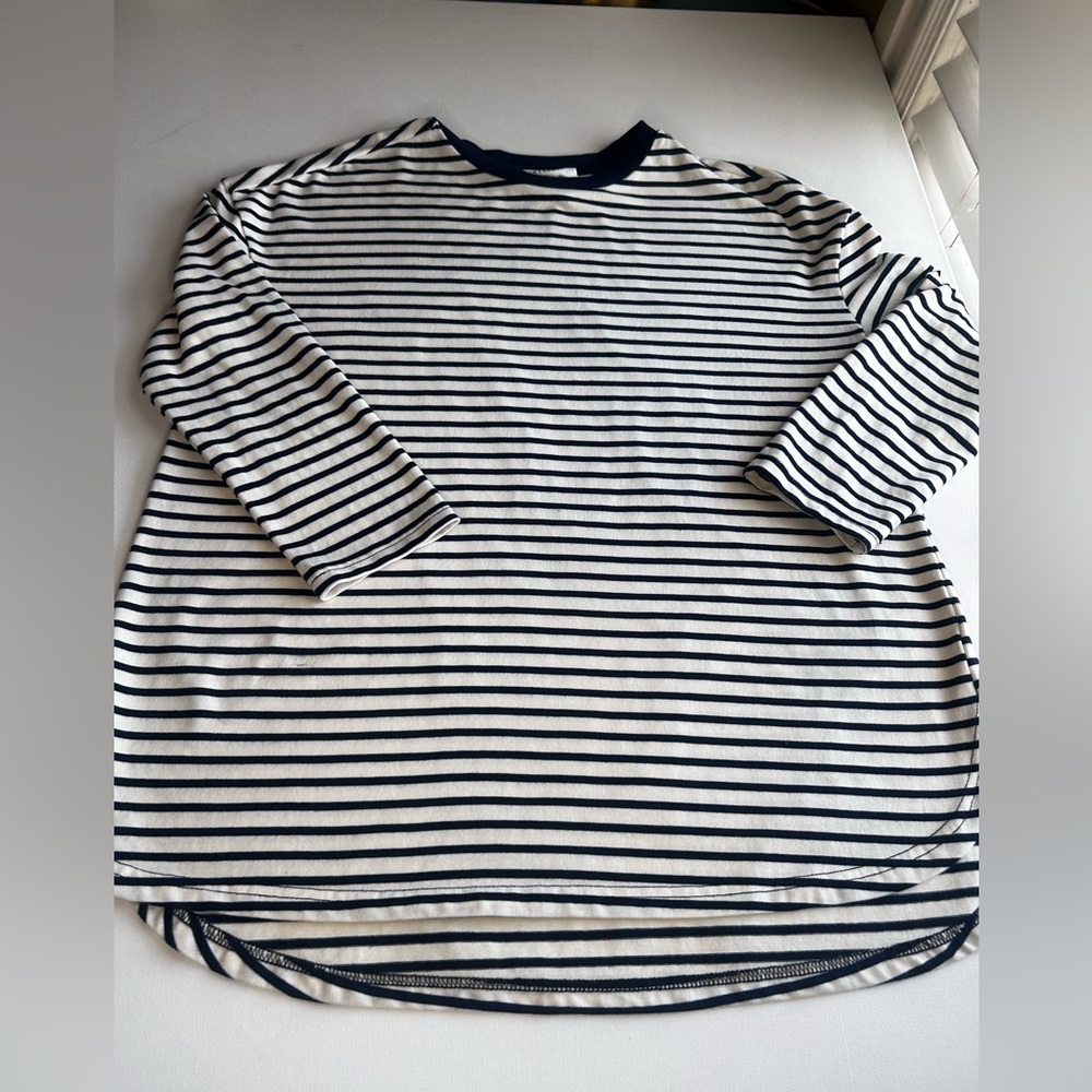 Tuckernuck Pomander Place Long Sleeved Crew Neck Striped Women’s Top Size Small - Picture 10 of 10